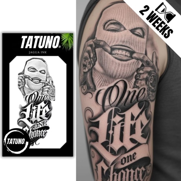 Tatuaż jagua półtrwały poker face