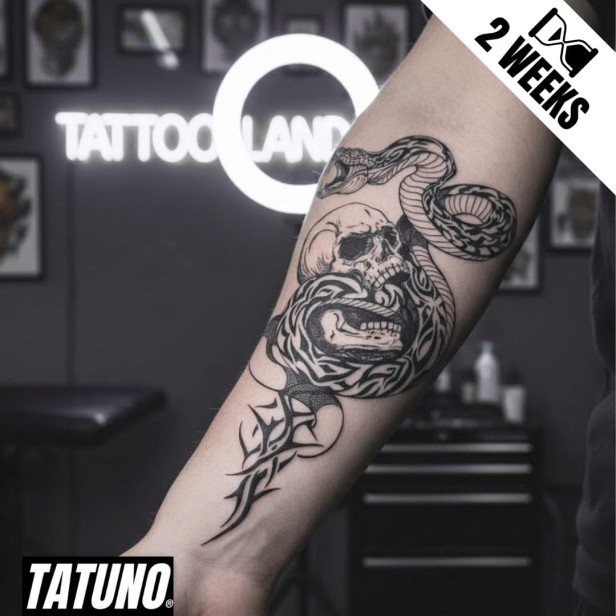 Tatuaż jagua półtrwały wężowy szept śmierci