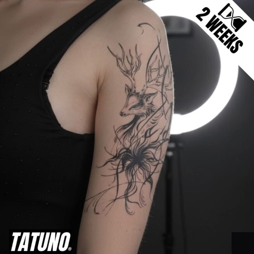 Tatuaż jagua półtrwały mistyczny jeleń