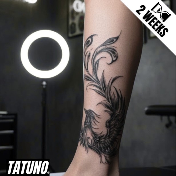 Tatuaż jagua półtrwały feniks odrodzenie