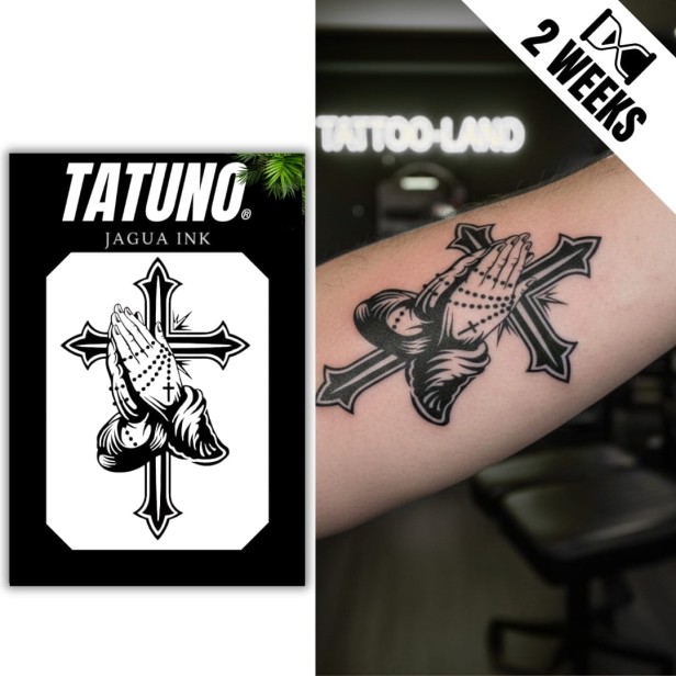 Tatuaż jagua półtrwały modlitwa