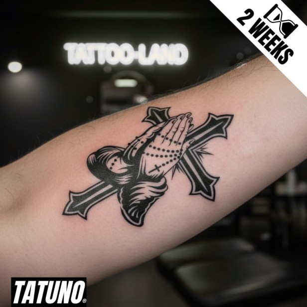 Tatuaż jagua półtrwały modlitwa