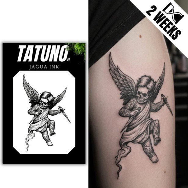 Tatuaż jagua półtrwały upadły anioł zemsty