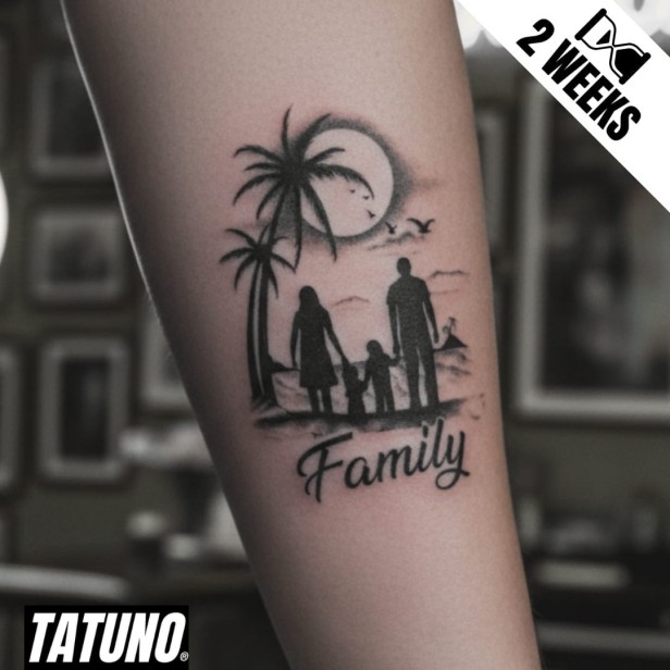 Tatuaż jagua półtrwały family