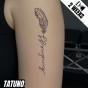 Tatuaż jagua półtrwały kindness happiness strength