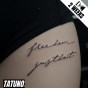 Tatuaż jagua półtrwały freedom just do it