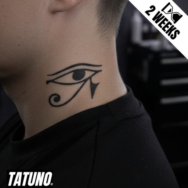 Tatuaż jagua półtrwały oko Horusa wedżat