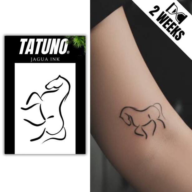 Tatuaż jagua półtrwały koń