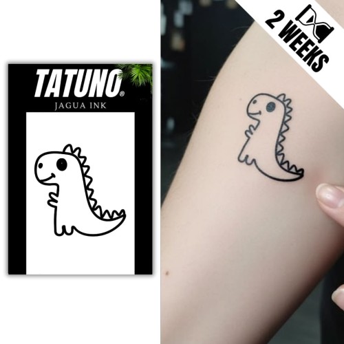 Tatuaż jagua półtrwały dinozaur