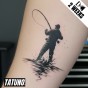 Tatuaż jagua półtrwały wędkarz