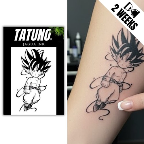 Tatuaż jagua półtrwały Son Goku