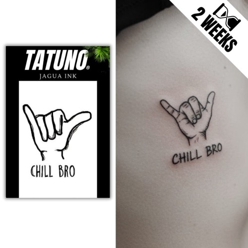 Tatuaż jagua półtrwały chill bro