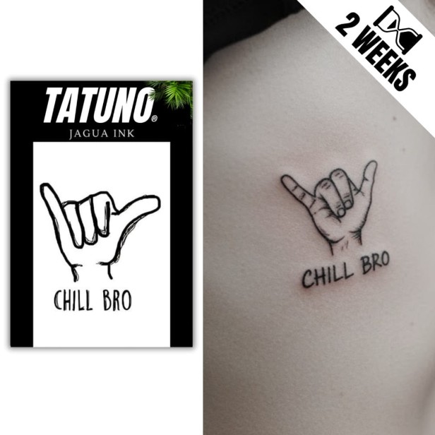 Tatuaż jagua półtrwały chill bro