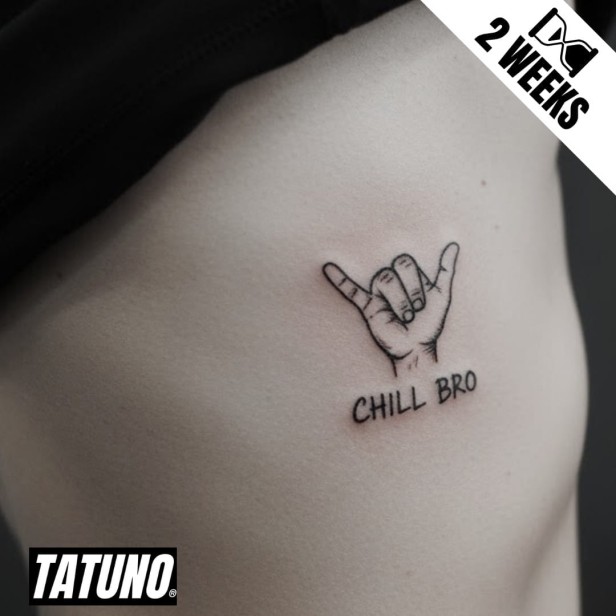 Tatuaż jagua półtrwały chill bro