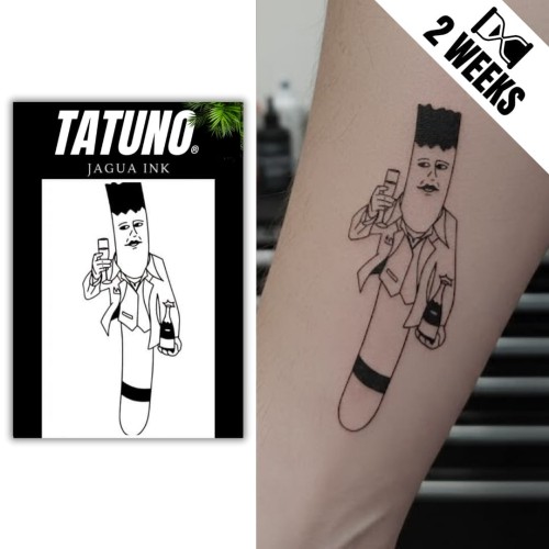 Tatuaż jagua półtrwały papieros z klasą