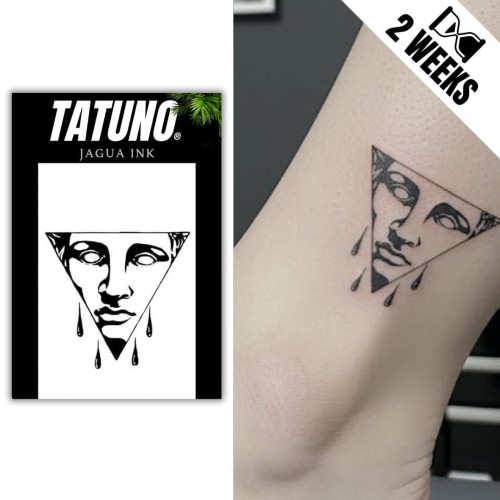 Tatuaż jagua półtrwały grecka łza