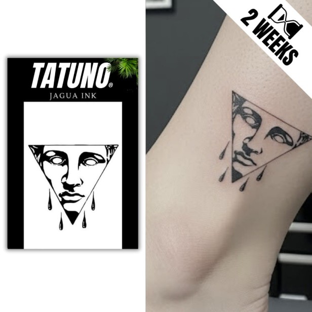 Tatuaż jagua półtrwały grecka łza