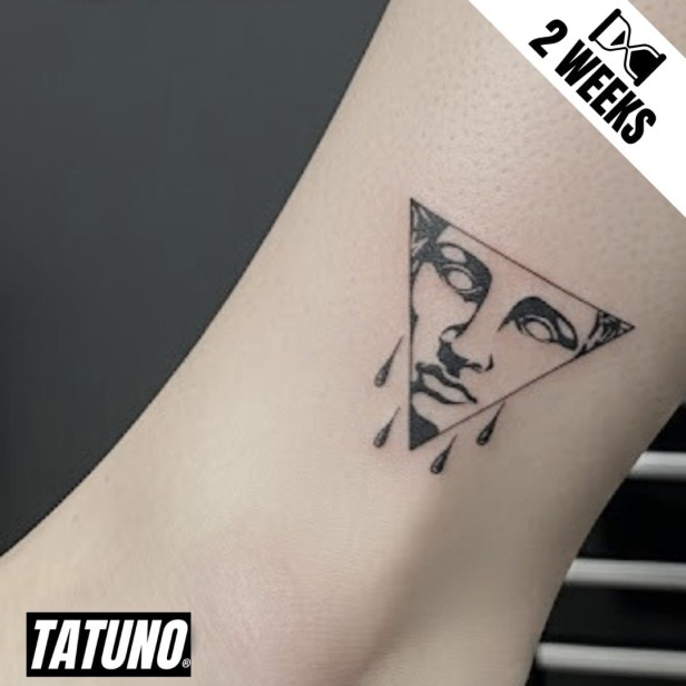 Tatuaż jagua półtrwały grecka łza