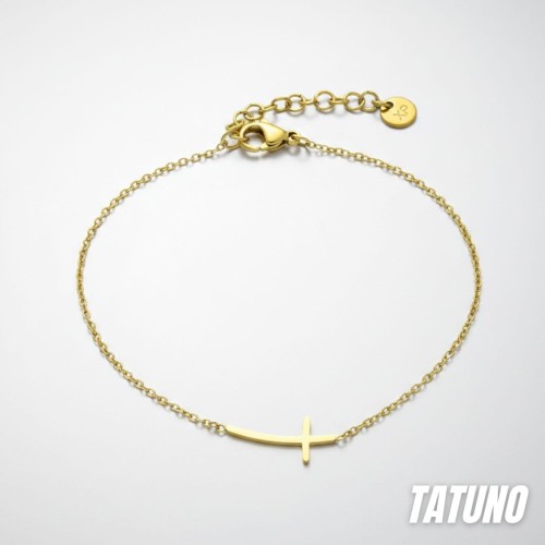 Bransoletka ze stali chirurgicznej krzyż (id: 1504)