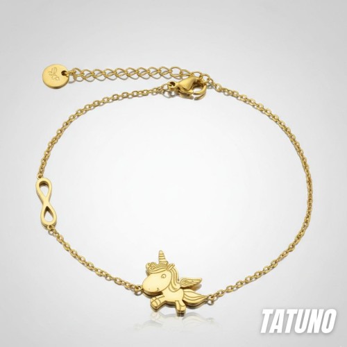 Bransoletka jednorożec ze stali chirurgicznej (id: 1727)