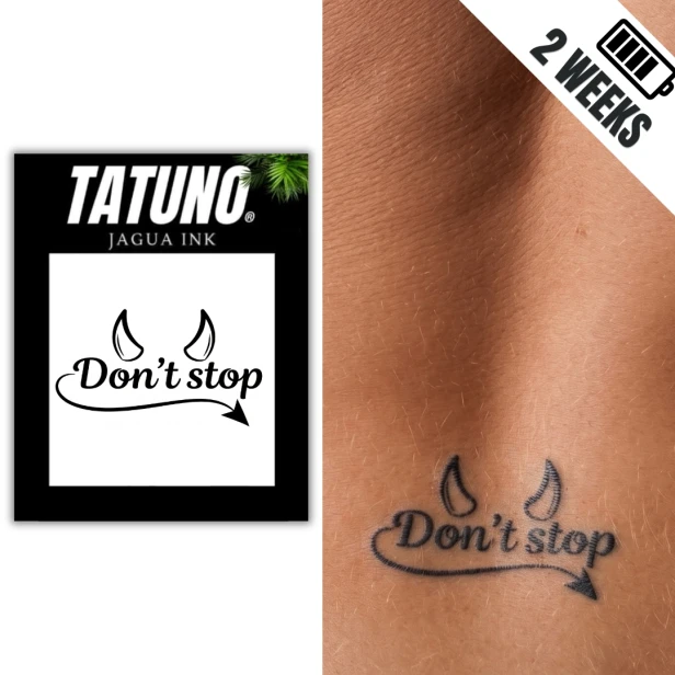 Tatuaż półtrwały don't stop