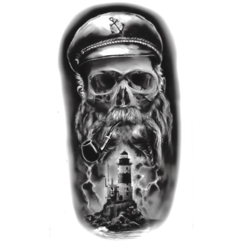 Tatuaż latarnia morska kapitan