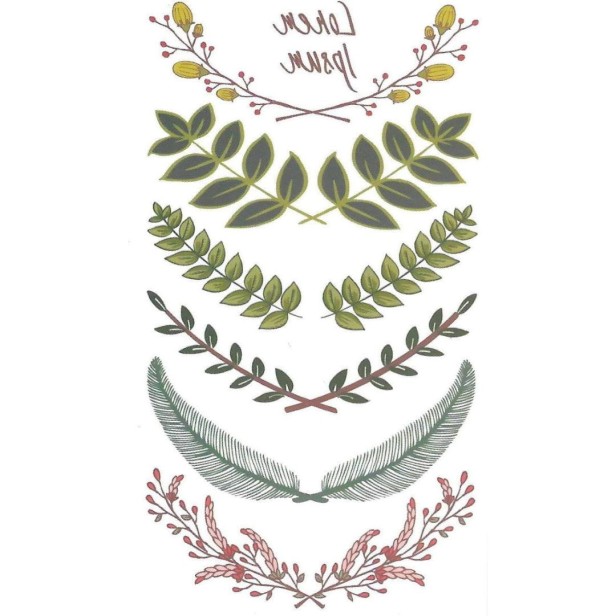 Tatuaż gałązki oliwne