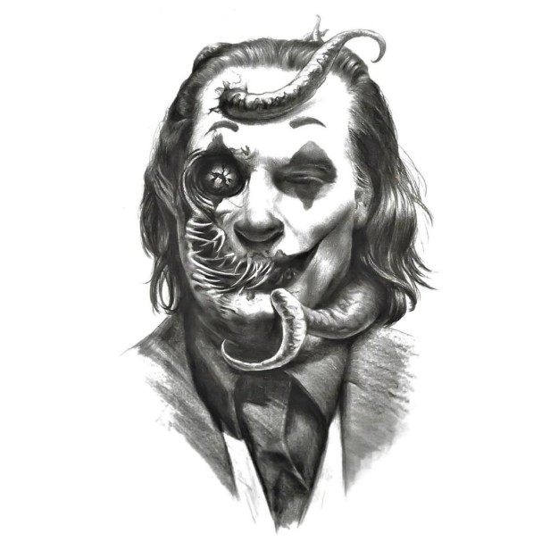 Tatuaż straszny joker