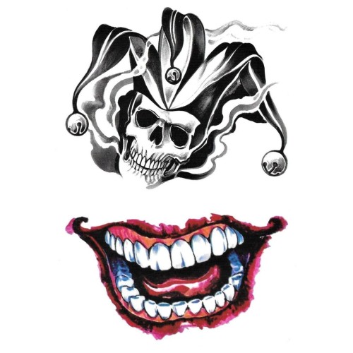 Tatuaż na halloween zęby