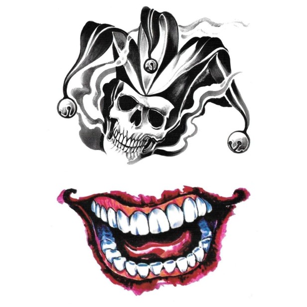 Tatuaż na halloween zęby