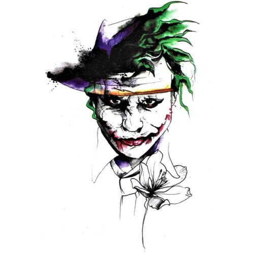 Tatuaż tymczasowy joker