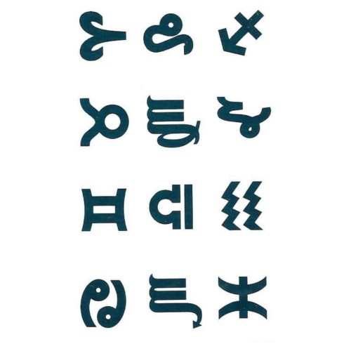 Tatuaż tymczasowy znaki zodiaku