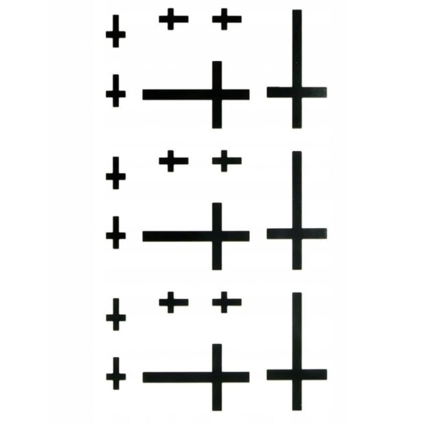 Tatuaż zmywalny krzyże czarne tymczasowy