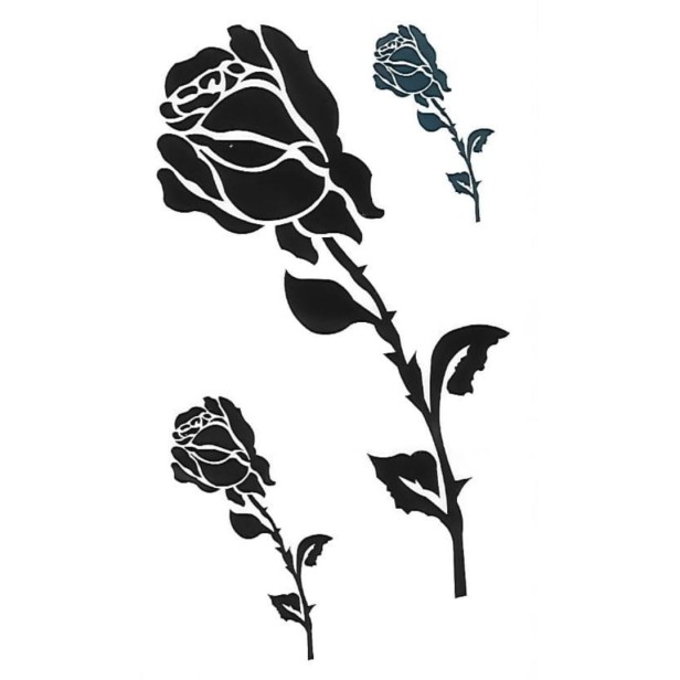 Tatuaż zmywalny róże mały na lato
